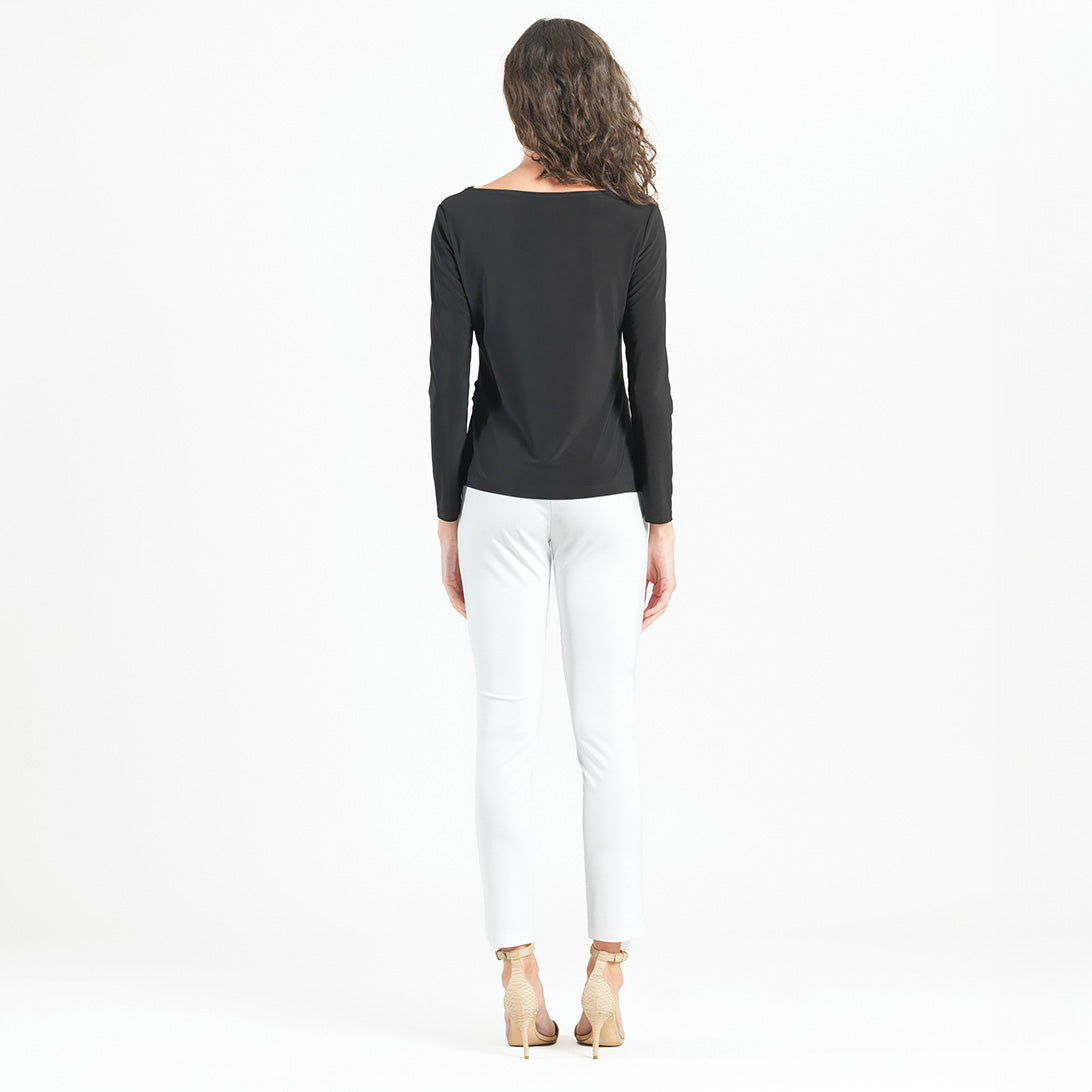 Side Twist Top - Black | Clara Sunwoo