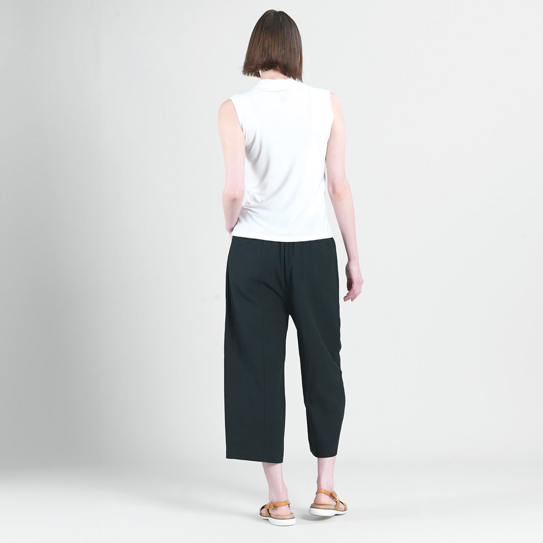 Sleeveless Draped Cowl Neck Top - White - Final Sale | Clara Sunwoo