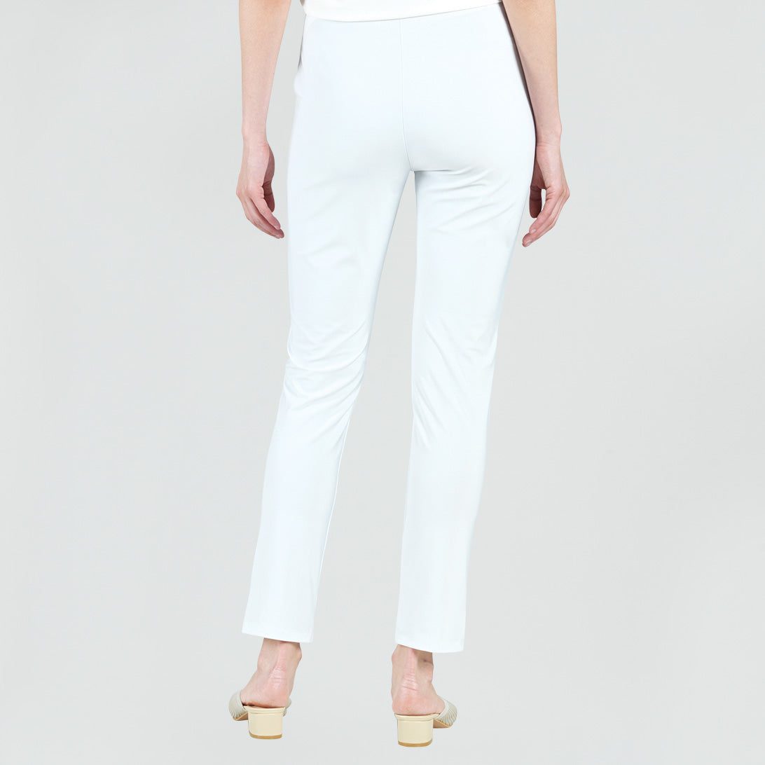 Medium Knit - Straight Leg Pocket Pant - White - Final Sale | Clara Sunwoo