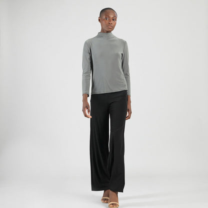 Mock Funnel Neck Top - Olive - Final Sale | Clara Sunwoo