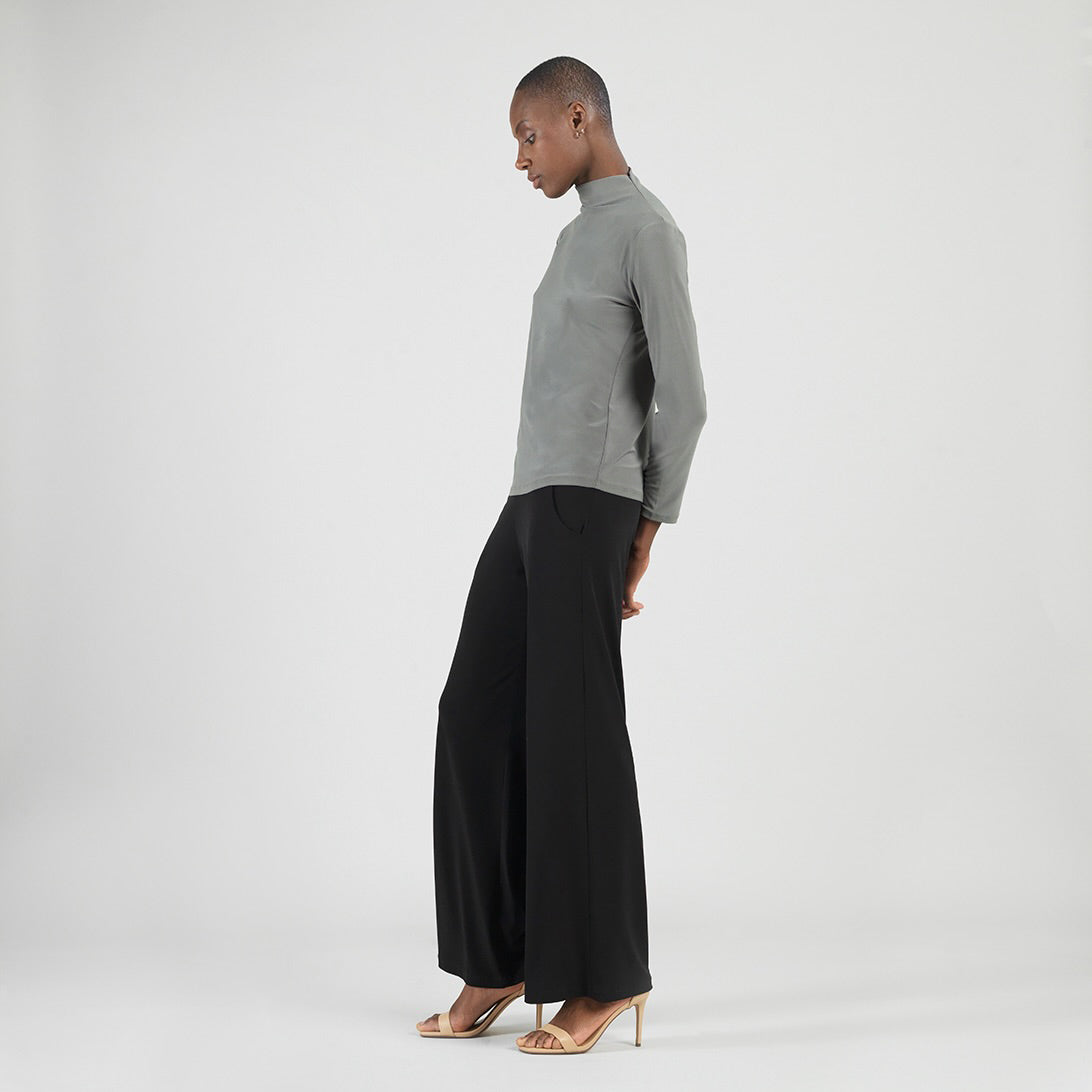 Mock Funnel Neck Top - Olive - Final Sale | Clara Sunwoo