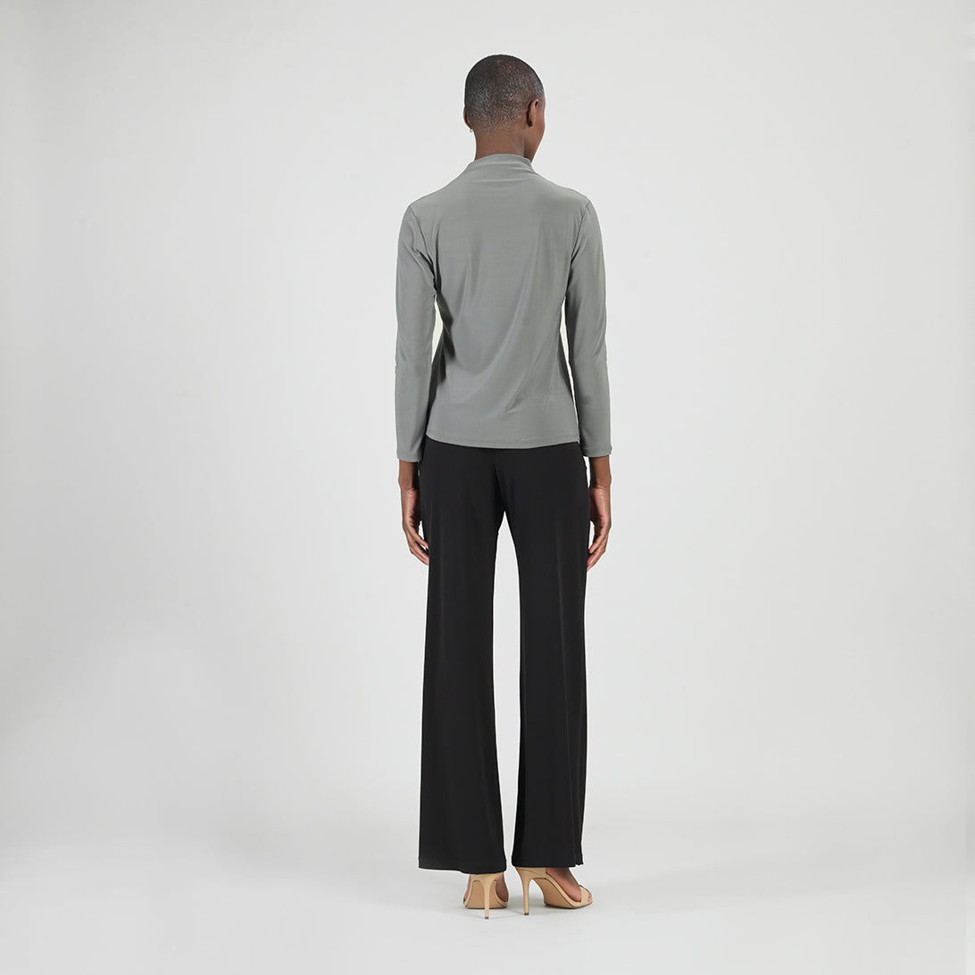 Mock Funnel Neck Top - Olive - Final Sale | Clara Sunwoo