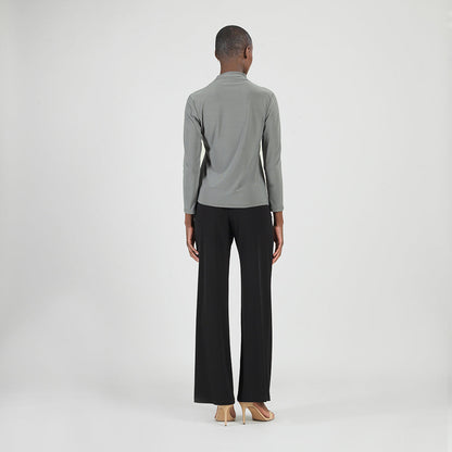 Mock Funnel Neck Top - Olive - Final Sale | Clara Sunwoo