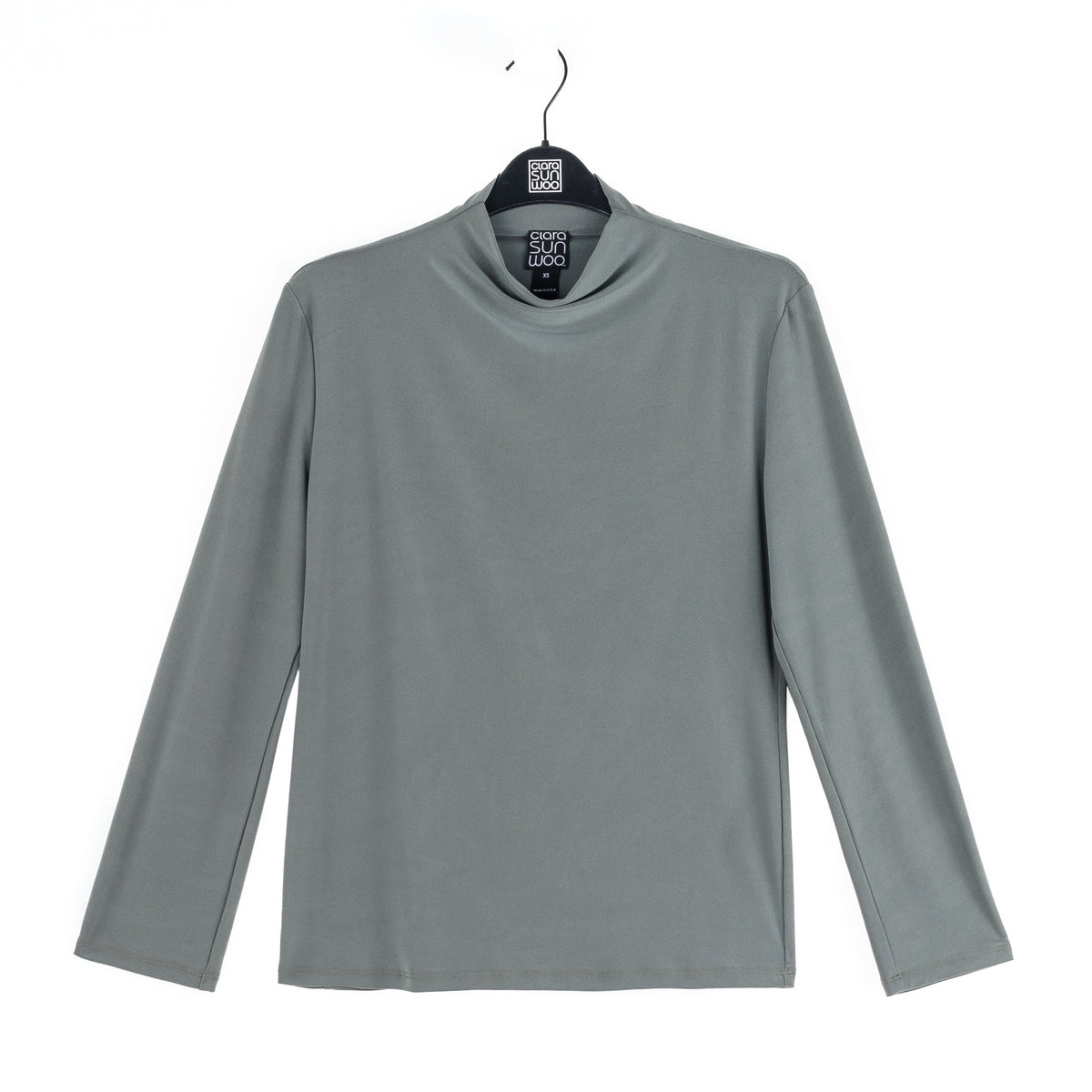 Mock Funnel Neck Top - Olive - Final Sale | Clara Sunwoo