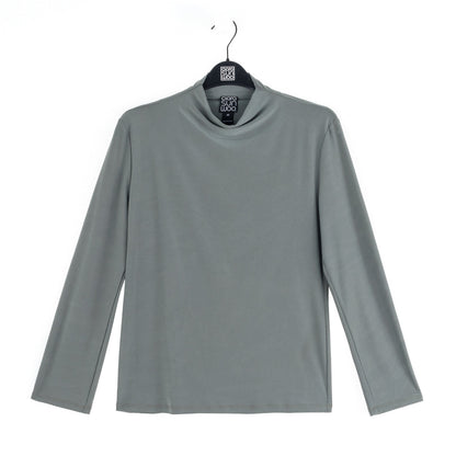 Mock Funnel Neck Top - Olive - Final Sale | Clara Sunwoo