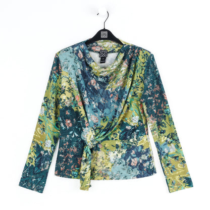 Cozy Texture - Long Sleeve Loop Front Sweater Top - Floral Patch - Final Sale | Clara Sunwoo