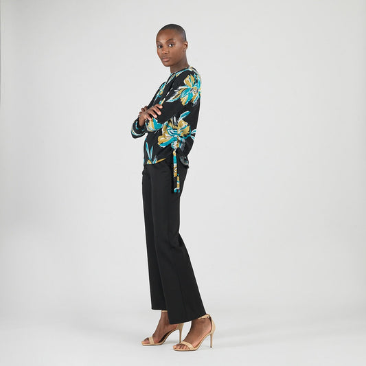 Cozy Knit - Textured Side Pull-Tie Sweater Top - Butterfly Orchid - Final Sale | Clara Sunwoo