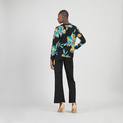 Cozy Knit - Textured Side Pull-Tie Sweater Top - Butterfly Orchid - Final Sale | Clara Sunwoo