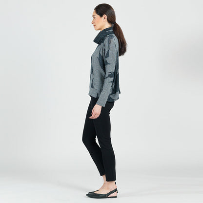 Lightweight Cozy - Banded Hemline Sweater - Feather Leaf - Final Sale! | Clara Sunwoo