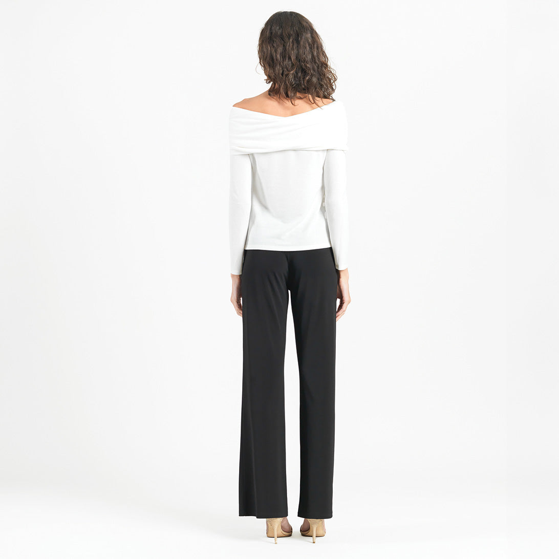 Ultra Cozy - Ruched Off-Shoulder Sweater Top - Ivory - Final Sale | Clara Sunwoo