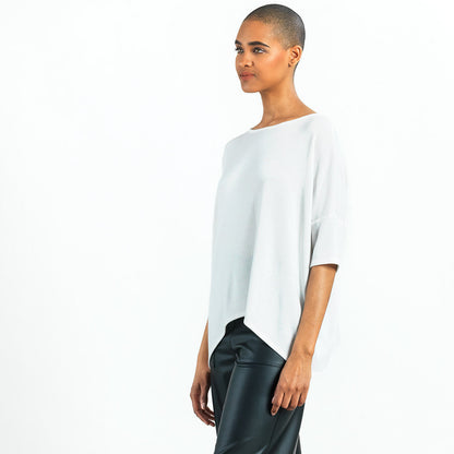 Ultra Cozy - Side Tipped Sweater Top - Ivory - Final Sale! | Clara Sunwoo