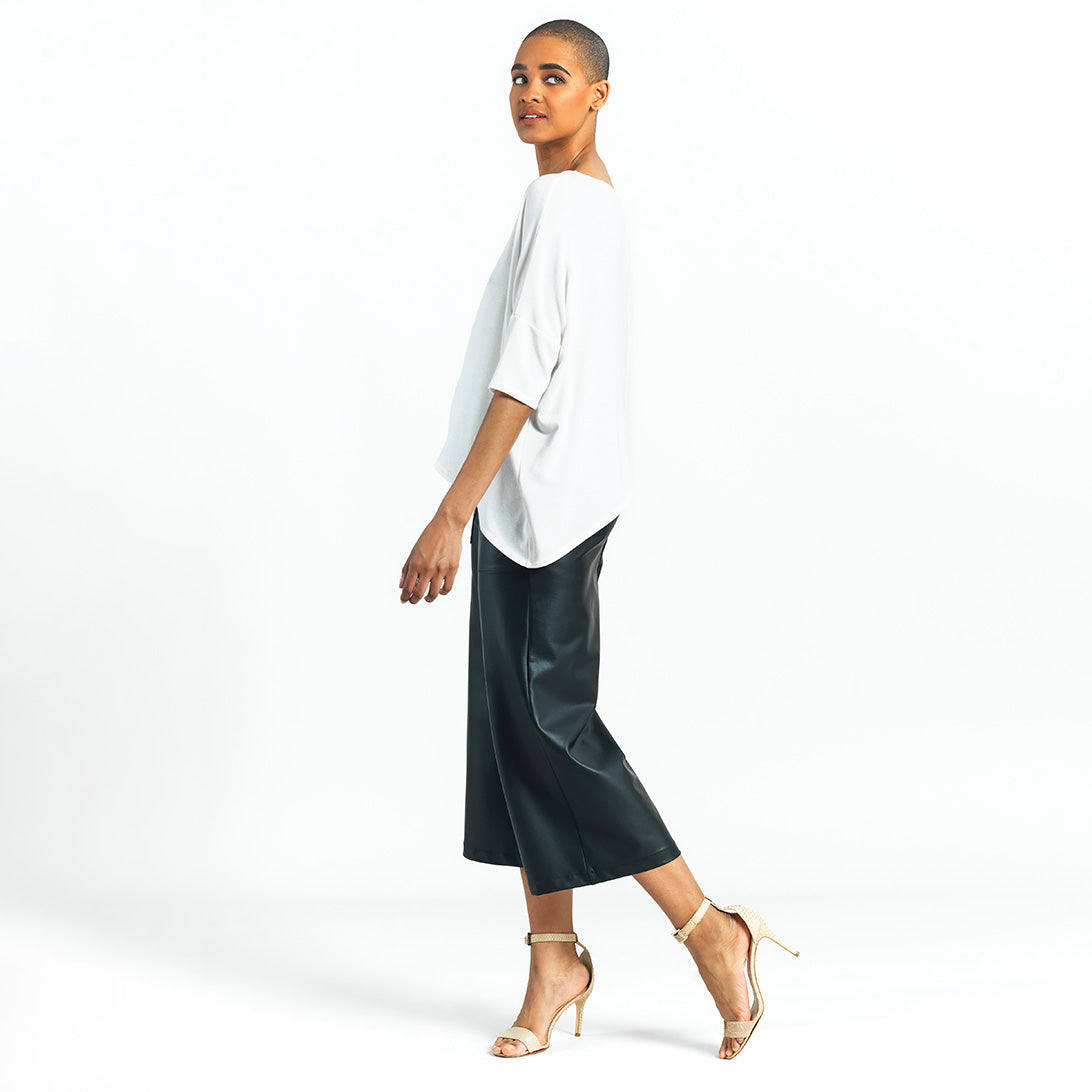 Ultra Cozy - Side Tipped Sweater Top - Ivory - Final Sale! | Clara Sunwoo