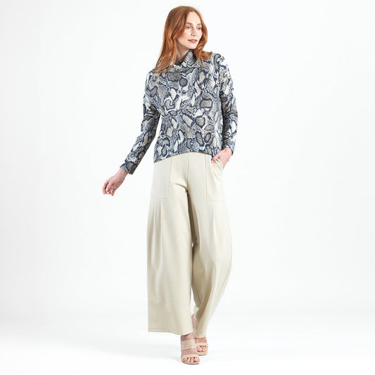 Cozy Texture - Tipped Hem Sweater - Python Scale - Final Sale! | Clara Sunwoo