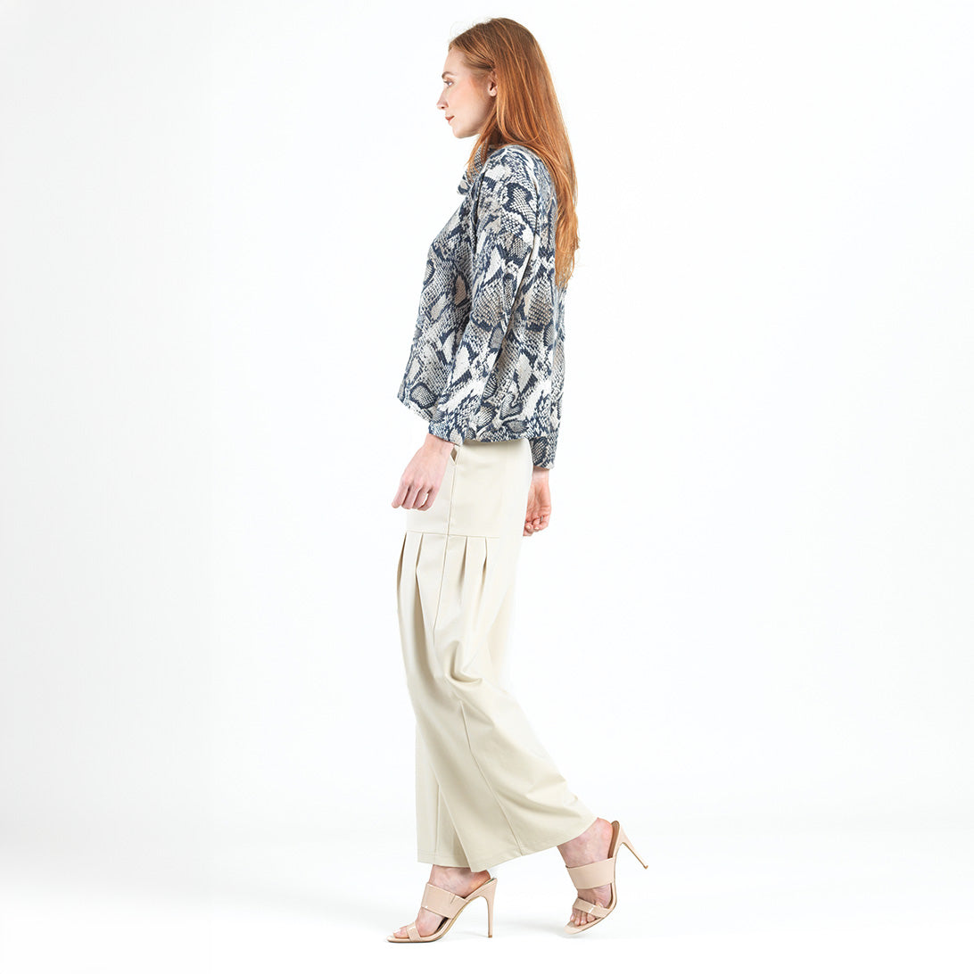 Cozy Texture - Tipped Hem Sweater - Python Scale - Final Sale! | Clara Sunwoo