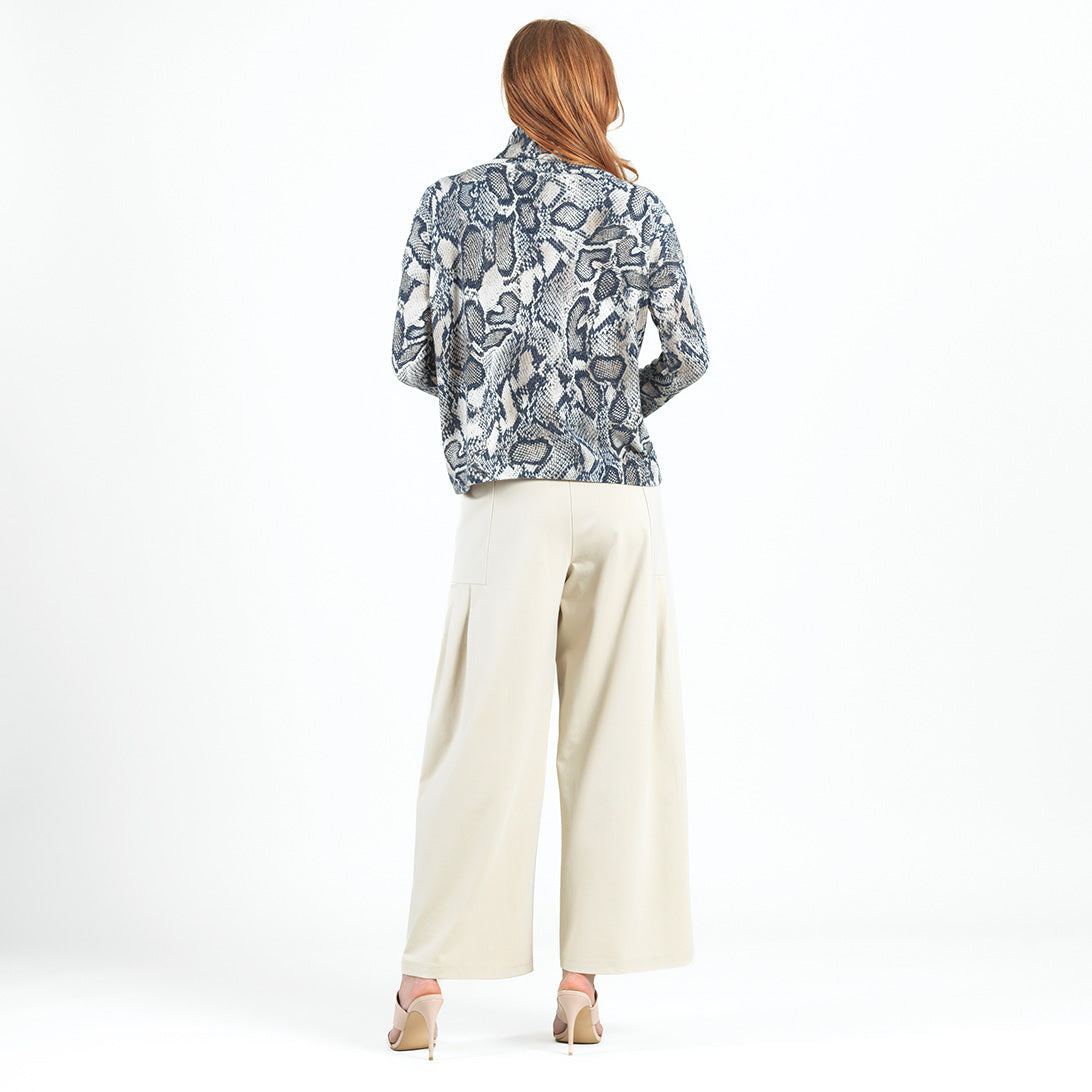 Cozy Texture - Tipped Hem Sweater - Python Scale - Final Sale! | Clara Sunwoo