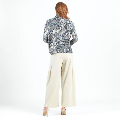 Cozy Texture - Tipped Hem Sweater - Python Scale - Final Sale! | Clara Sunwoo