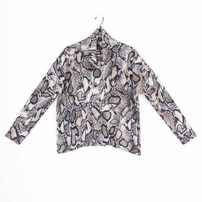 Cozy Texture - Tipped Hem Sweater - Python Scale - Final Sale! | Clara Sunwoo