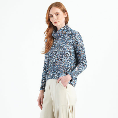 Cozy Texture - Textured Tipped Hem Sweater - Floral Puff - Final Sale! | Clara Sunwoo