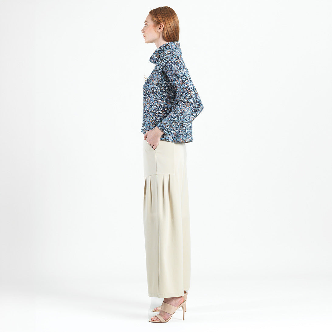 Cozy Texture - Textured Tipped Hem Sweater - Floral Puff - Final Sale! | Clara Sunwoo