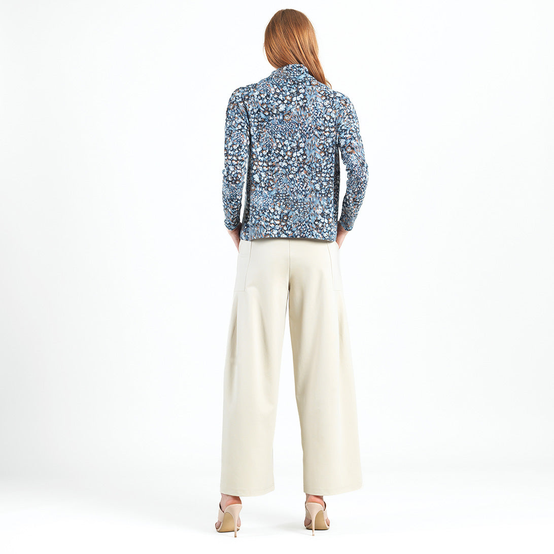 Cozy Texture - Textured Tipped Hem Sweater - Floral Puff - Final Sale! | Clara Sunwoo