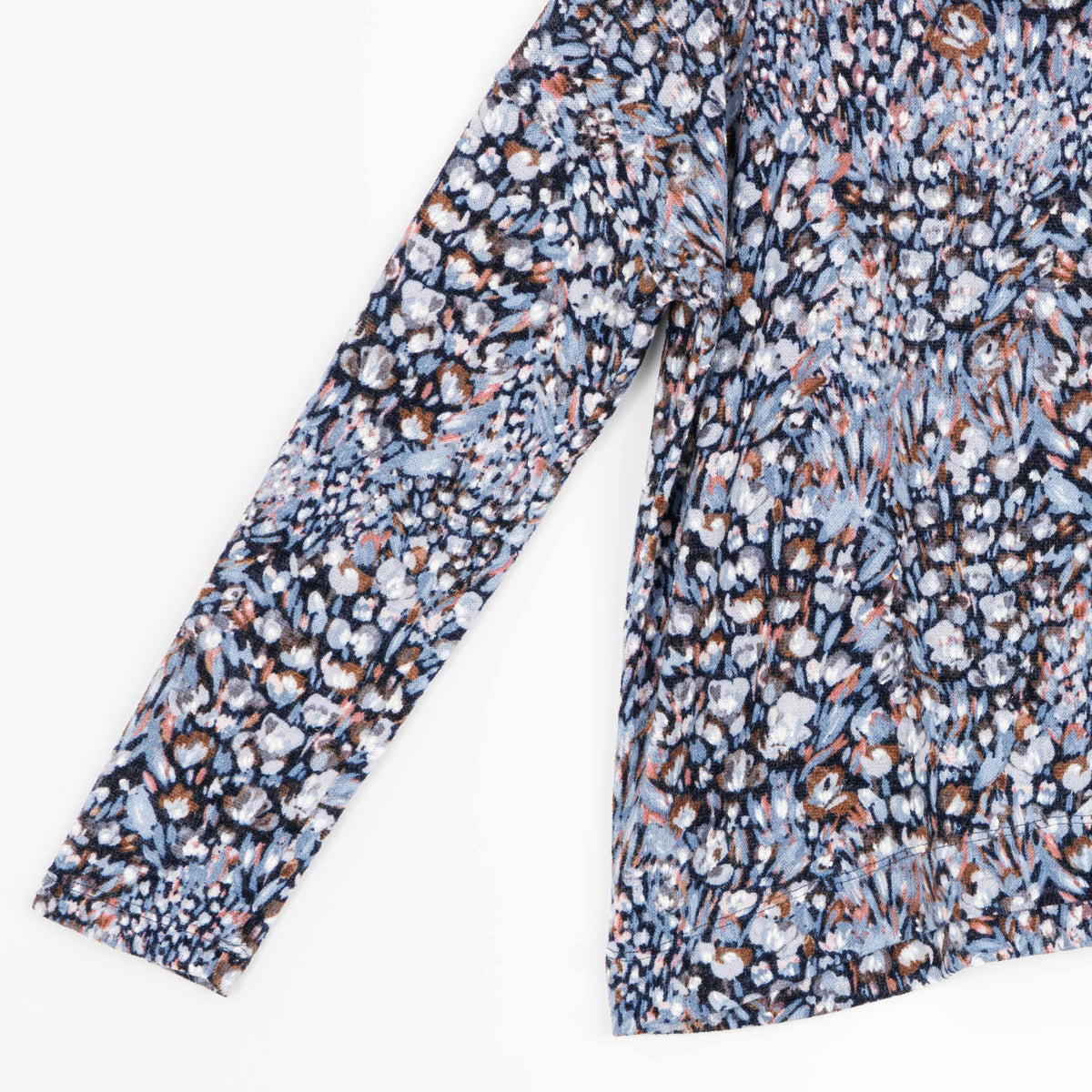 Cozy Texture - Textured Tipped Hem Sweater - Floral Puff - Final Sale! | Clara Sunwoo