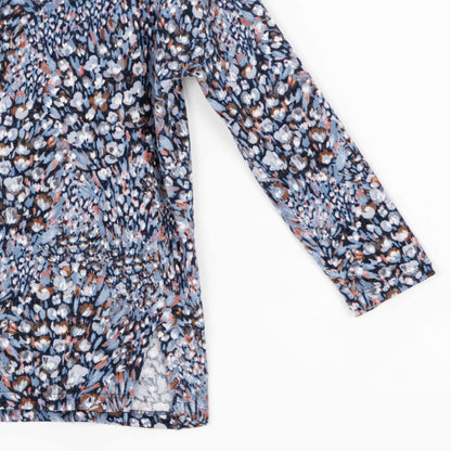 Cozy Texture - Textured Vented Sweater Tunic - Floral Puff - Final Sale | Clara Sunwoo