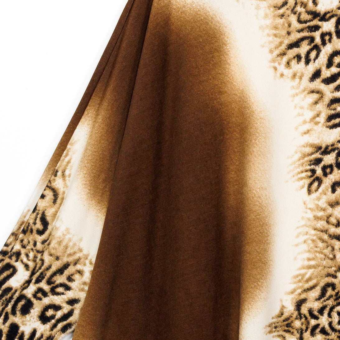 Cozy Knit - Poncho Sleeve Sweater Tunic - Animal Ombré - Final Sale! | Clara Sunwoo