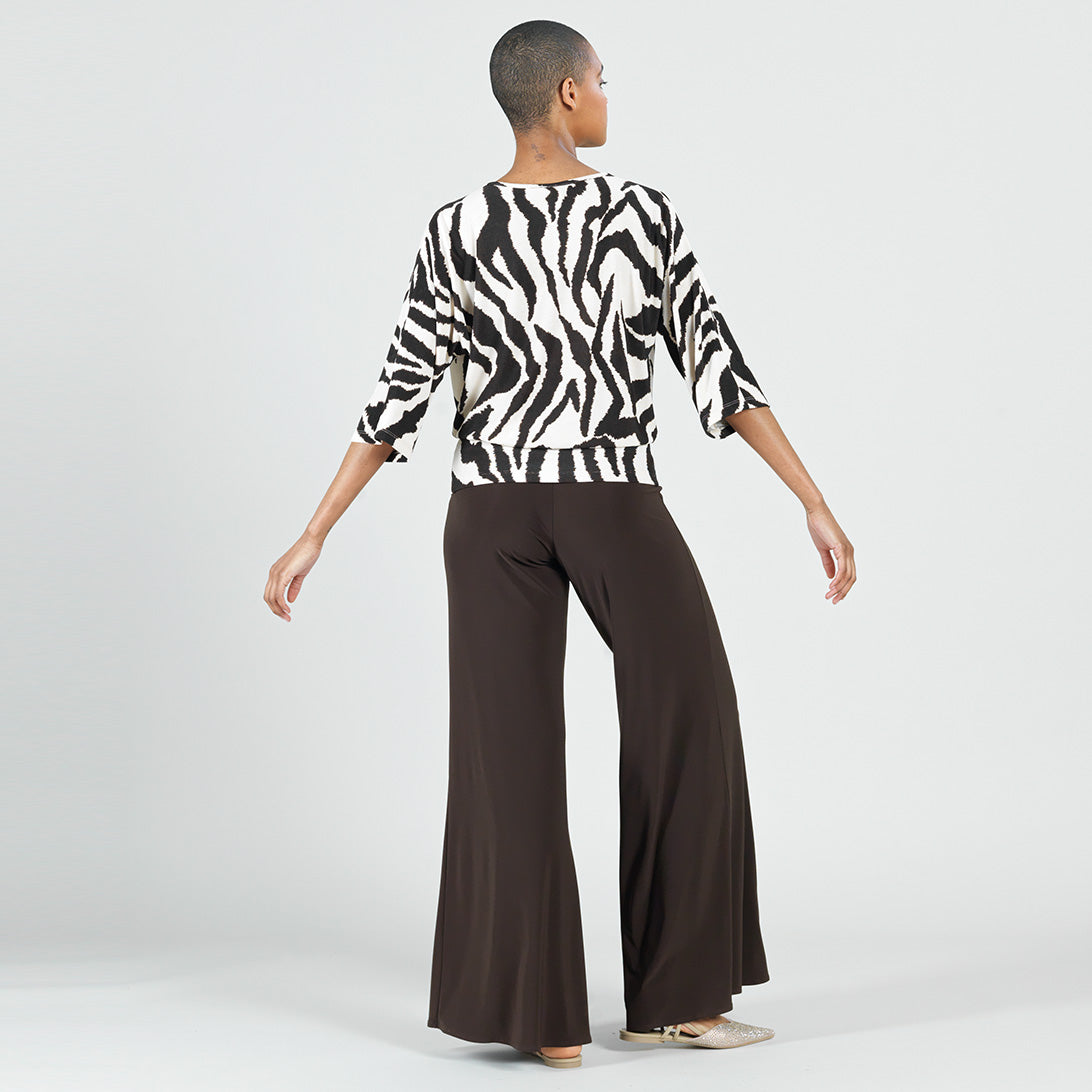 Cozy Knit - Side Tie Sweater Top - Zebra - Final Sale | Clara Sunwoo