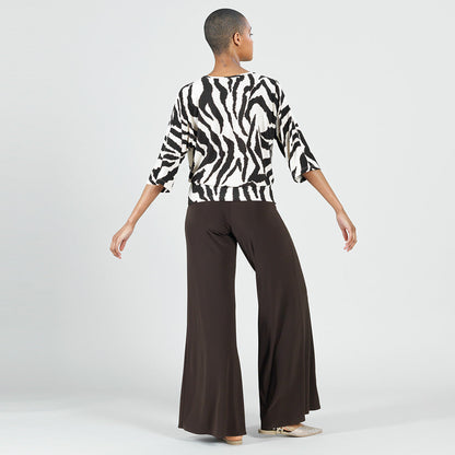 Cozy Knit - Side Tie Sweater Top - Zebra - Final Sale | Clara Sunwoo