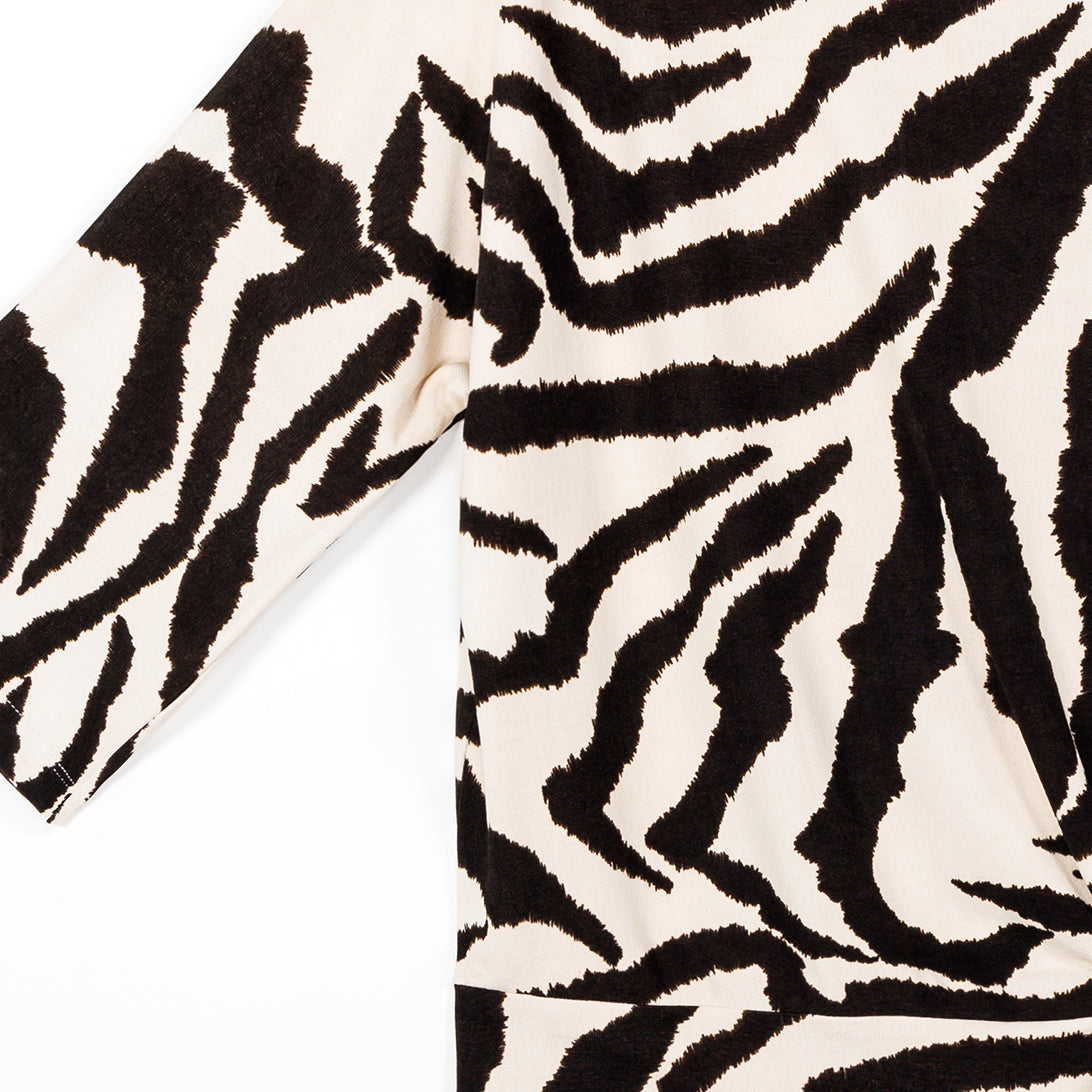 Cozy Knit - Side Tie Sweater Top - Zebra - Final Sale | Clara Sunwoo