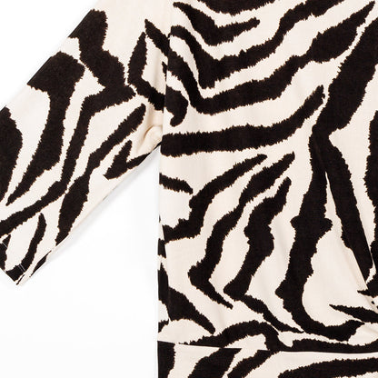 Cozy Knit - Side Tie Sweater Top - Zebra - Final Sale | Clara Sunwoo