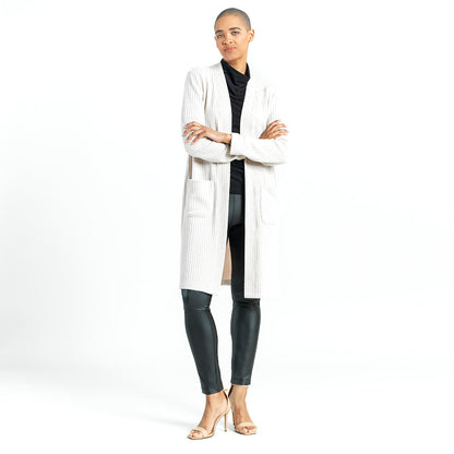 Chunky Ribbed - Modern Pocket Sweater Cardigan - Sand - Final Sale! | Clara Sunwoo