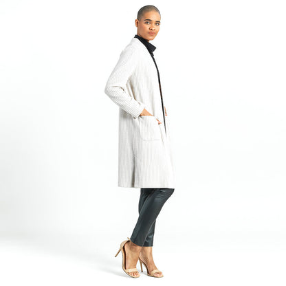 Chunky Ribbed - Modern Pocket Sweater Cardigan - Sand - Final Sale! | Clara Sunwoo