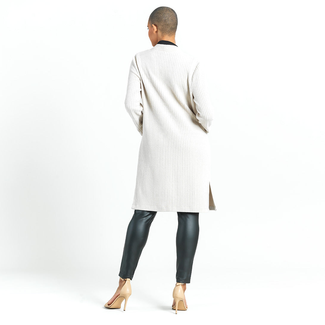 Chunky Ribbed - Modern Pocket Sweater Cardigan - Sand - Final Sale! | Clara Sunwoo