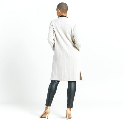 Chunky Ribbed - Modern Pocket Sweater Cardigan - Sand - Final Sale! | Clara Sunwoo