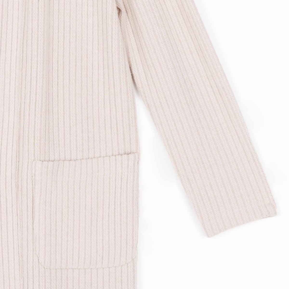 Chunky Ribbed - Modern Pocket Sweater Cardigan - Sand - Final Sale! | Clara Sunwoo