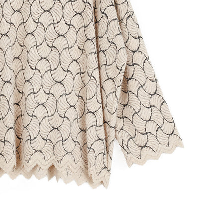 Crochet Knit - Scallop Hem Box Sweater Top - Fan Shell - Final Sale | Clara Sunwoo