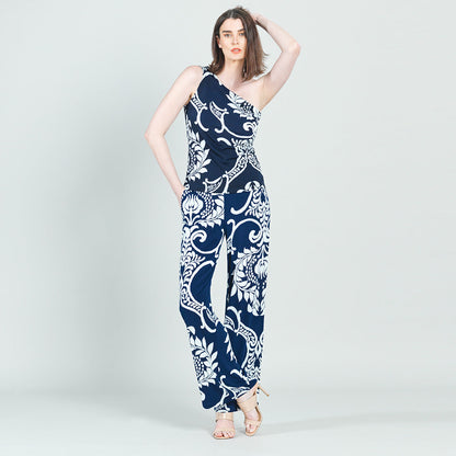 One Shoulder Top - Paisley Leaf - Final Sale! | Clara Sunwoo