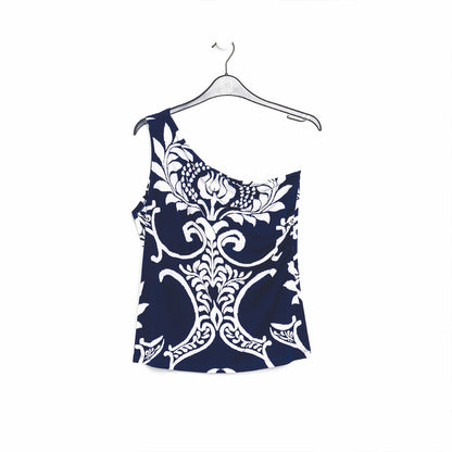 One Shoulder Top - Paisley Leaf - Final Sale! | Clara Sunwoo