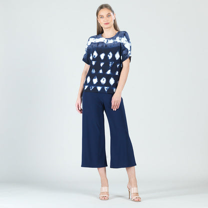 Back Cut Out Top - Diamond Navy - Final Sale | Clara Sunwoo