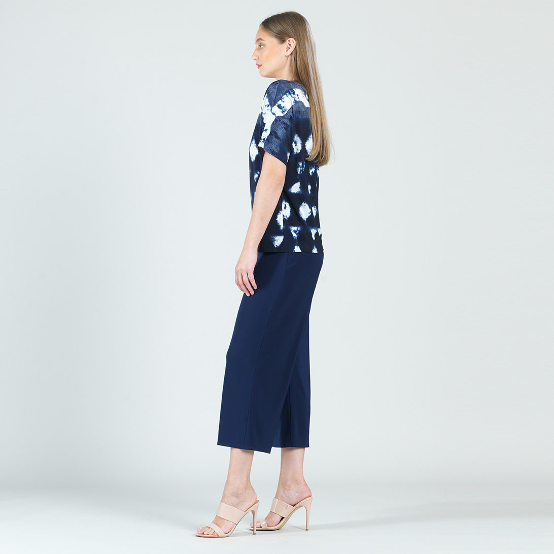 Back Cut Out Top - Diamond Navy - Final Sale | Clara Sunwoo