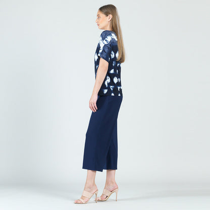 Back Cut Out Top - Diamond Navy - Final Sale | Clara Sunwoo