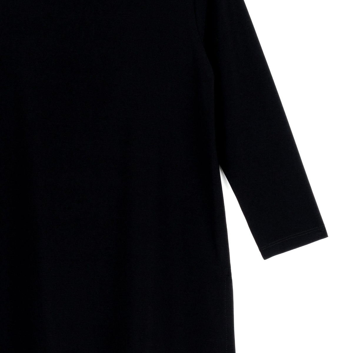 Side Vent Kerchief Hem Tunic - Black - Final Sale | Clara Sunwoo