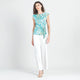 Turquoise-Paisley Lotus