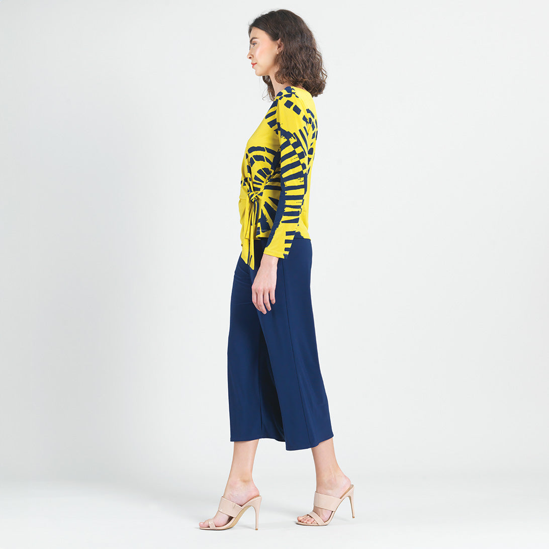Side Tie Waist Top  - Track Line - Final Sale | Clara Sunwoo