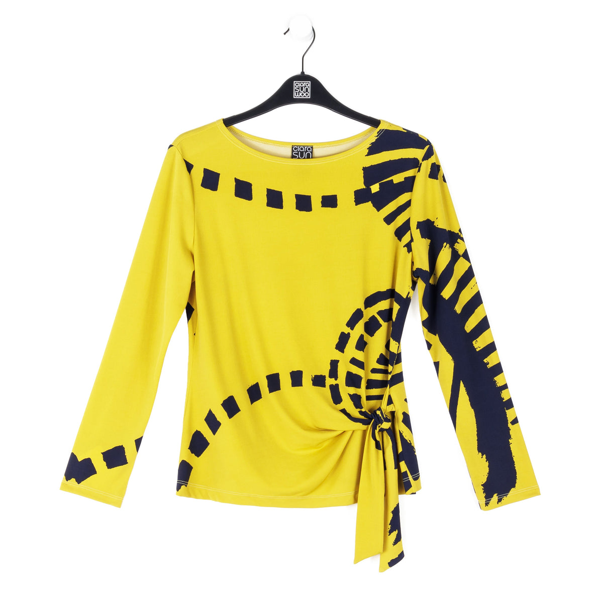 Side Tie Waist Top  - Track Line - Final Sale | Clara Sunwoo