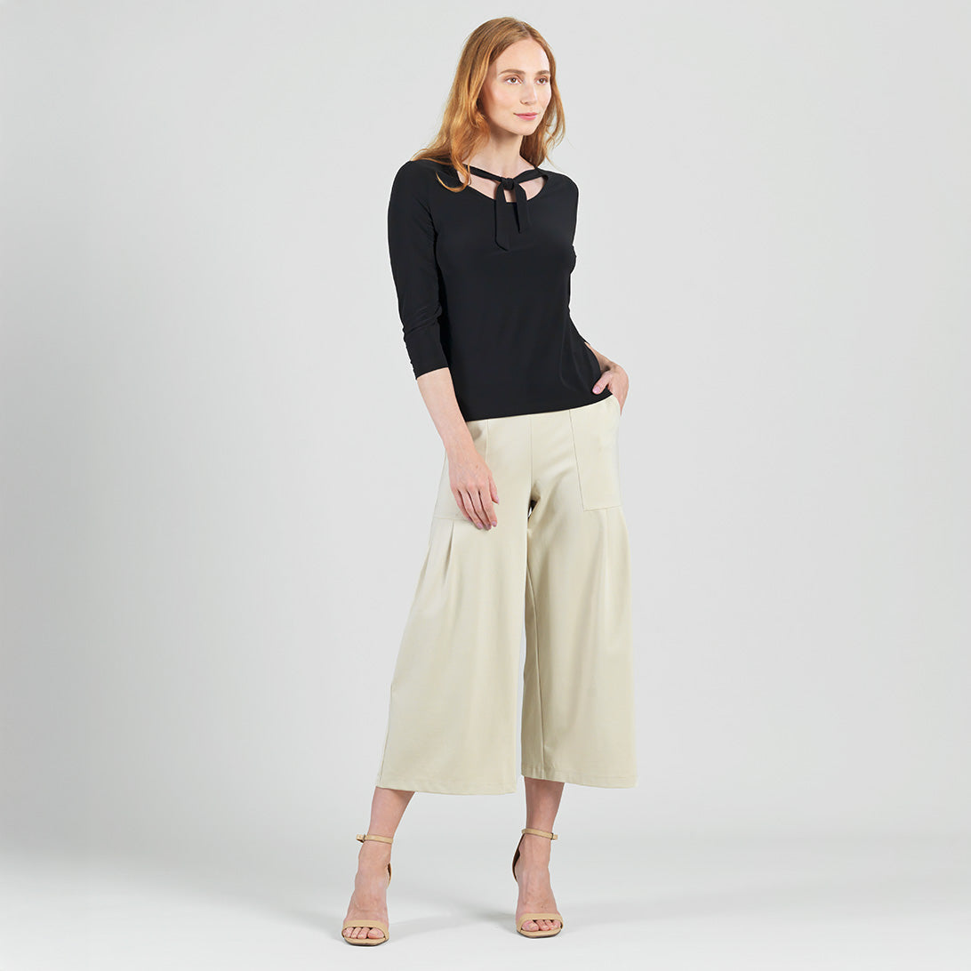 Reversible Back Tie Top - Black - Final Sale | Clara Sunwoo