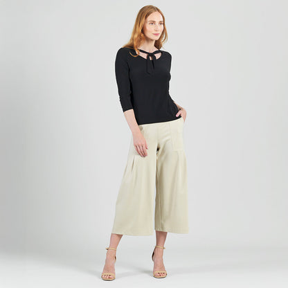 Reversible Back Tie Top - Black - Final Sale | Clara Sunwoo