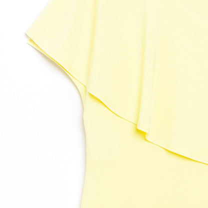 Ruffle Overlay Top - Yellow - Final Sale! | Clara Sunwoo