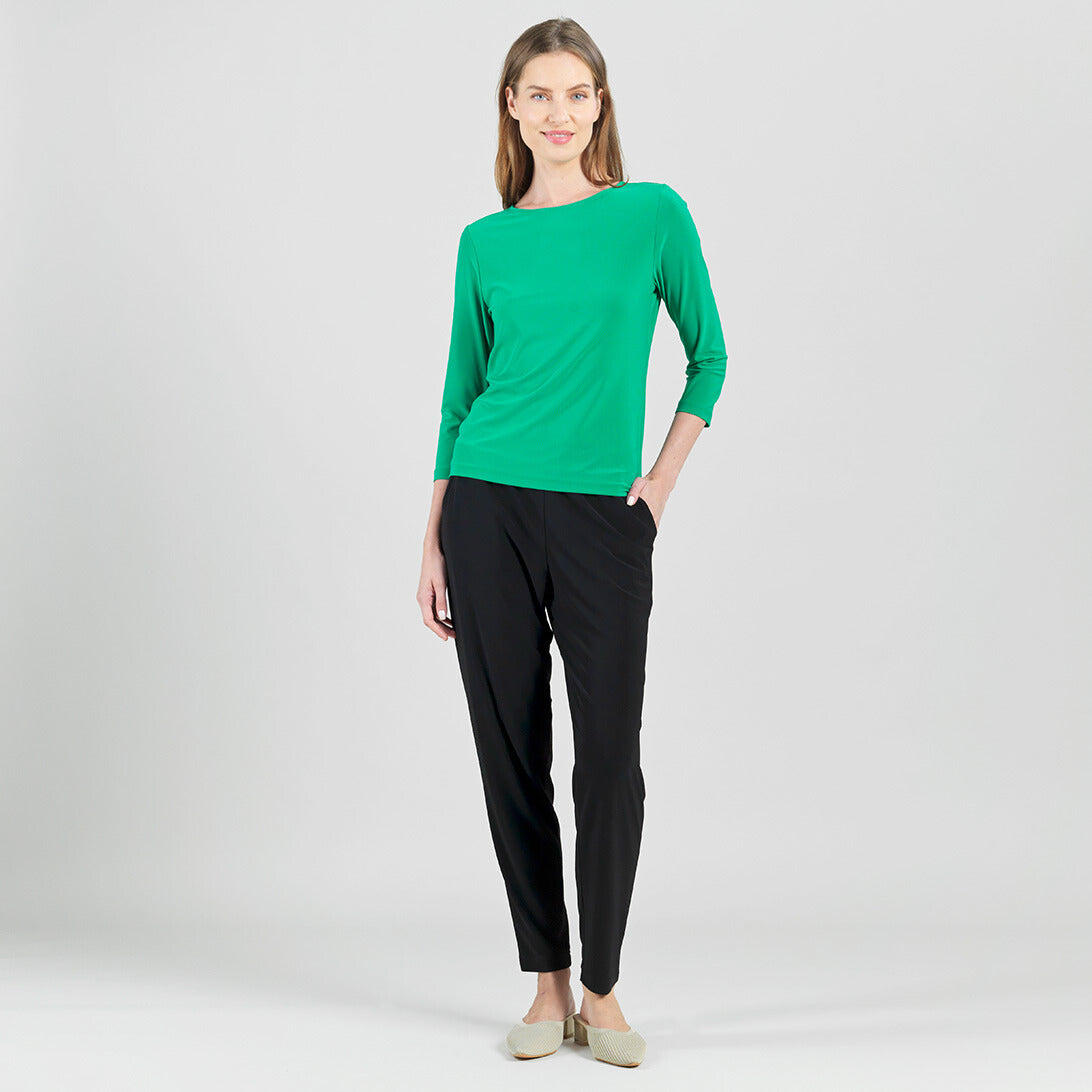 Reversible Back Tie Top - Emerald - Final Sale | Clara Sunwoo
